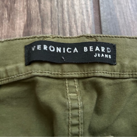 Veronica Beard Lynne Cargo High Rise Pants in Palm Green Sz 28 - Picture 10 of 12